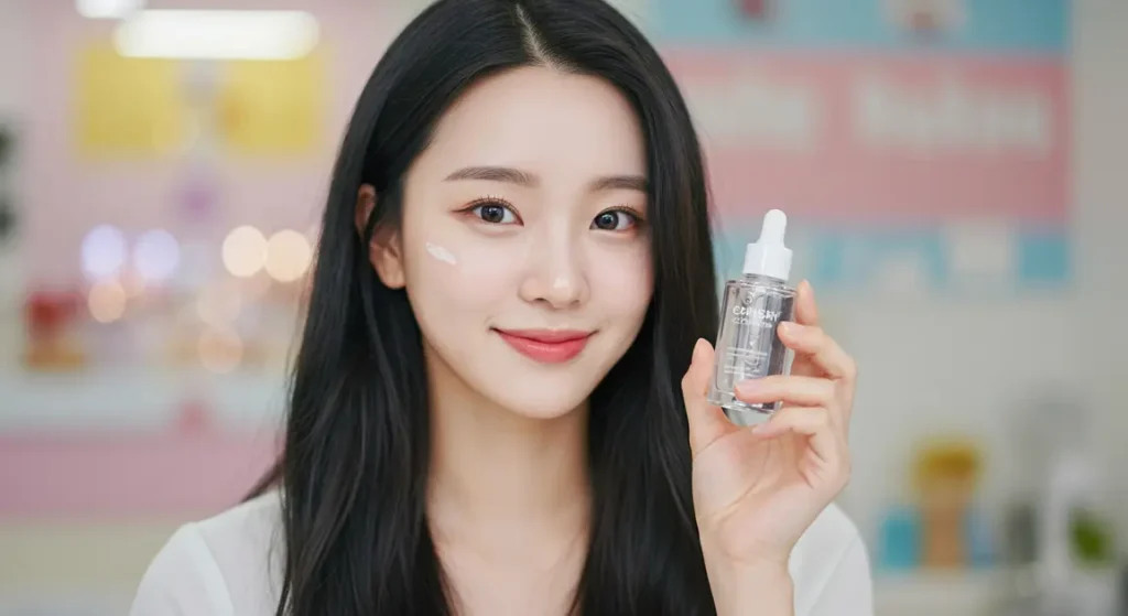 11월→1월 대비 톤업 + 색소침착 케어 루틴 | 다크스팟 제거 전략 2 밝은 피부를 위해 다크스팟 제거 관리중인 여성