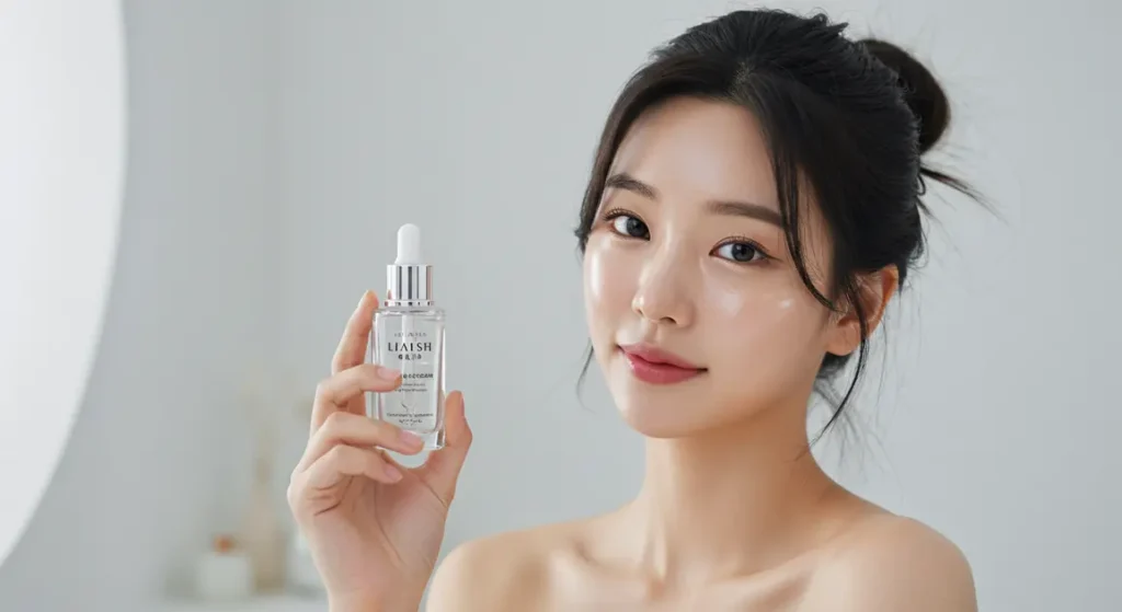 건성피부용 클렌징오일 TOP5 – 세안 후 당김 없는 제품 추천 3 세안 후 당김없는 제품 홍보하는 여성