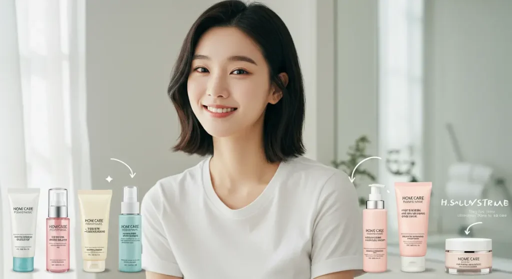 2025 클렌징 성분 트렌드 – 레티놀·세라마이드·비건 계면활성제 비교 분석 11 클렌징 제품을 소개하는 여성